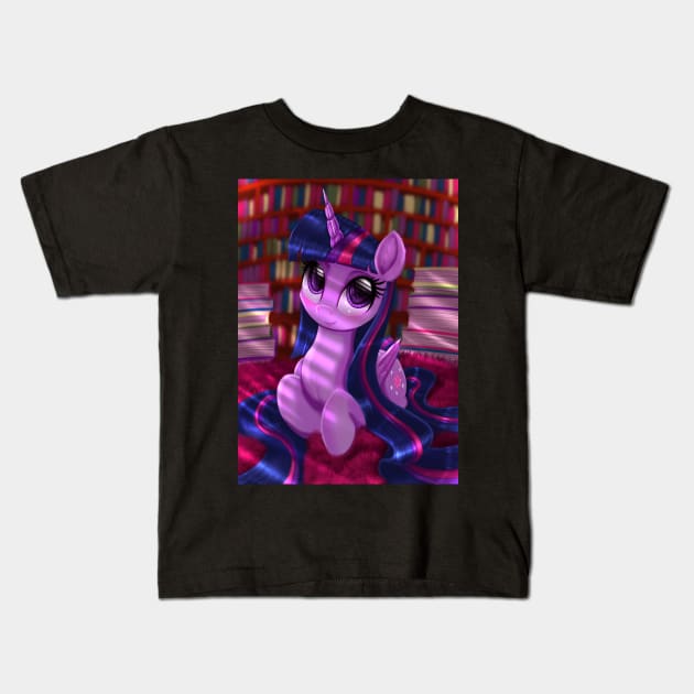 Twilight Sparkle - Long Hair Kids T-Shirt by Darksly